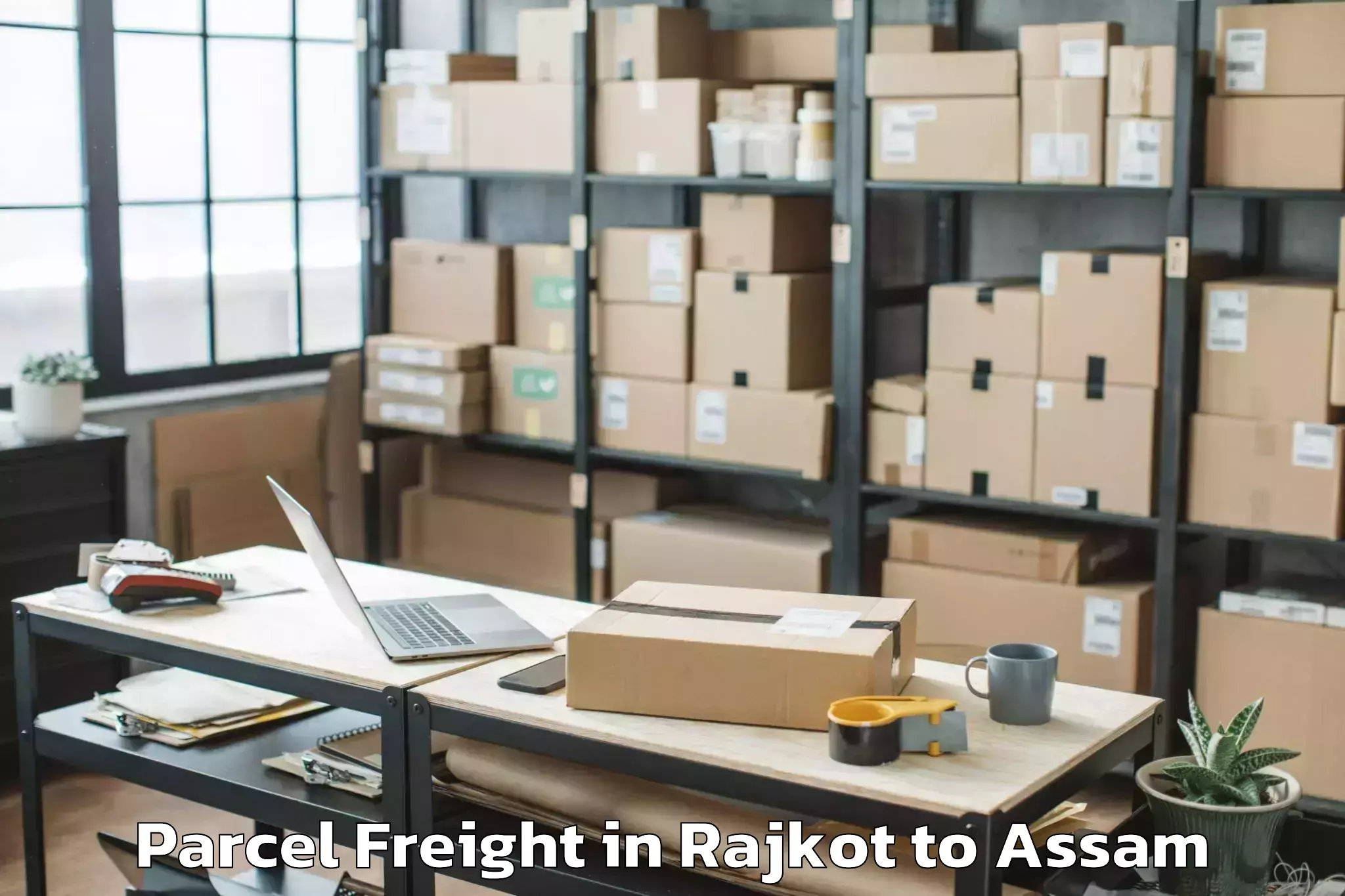 Book Your Rajkot to Sarupathar Parcel Freight Today